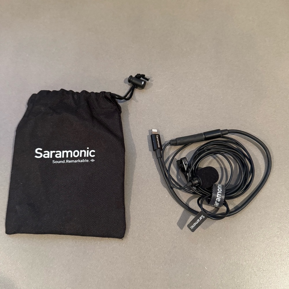 Black Lavalier Microphone